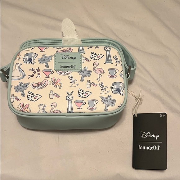 Disney lounge fly Cream and Blue Crossbody Bag Alice in Wonderland